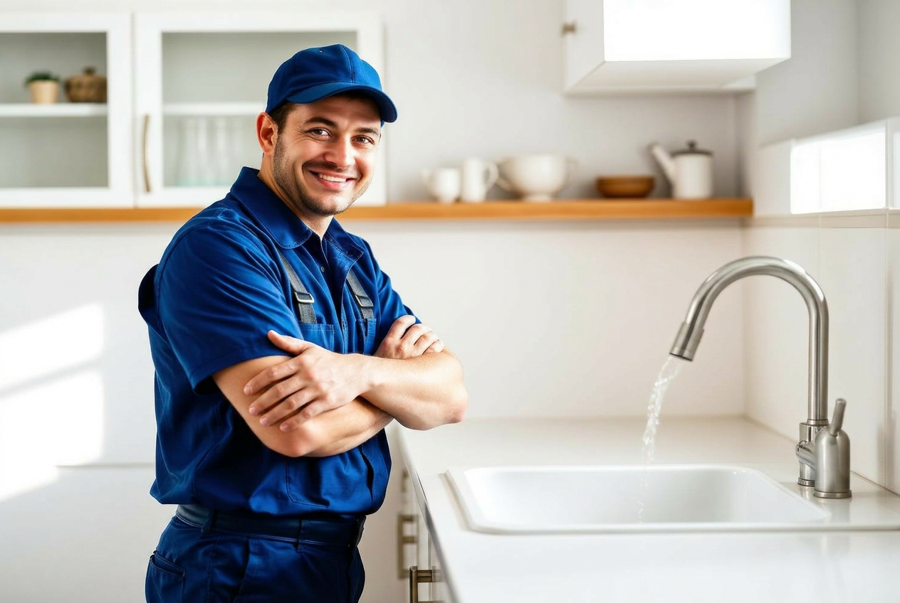 Easy Fix licensed plumber in Surrey ready for emergency service